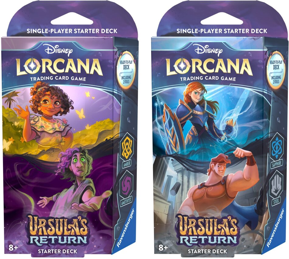 Vorverkaufsartikel: Dieses Produkte wird ab dem 31.5 versendet! Kombo Disneys Lorcana: Ursula's Return - Starter Deck (2Decks) EN